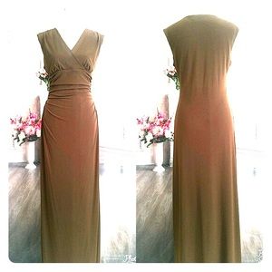 Calvin Klein Chocolate brown maxi-dress